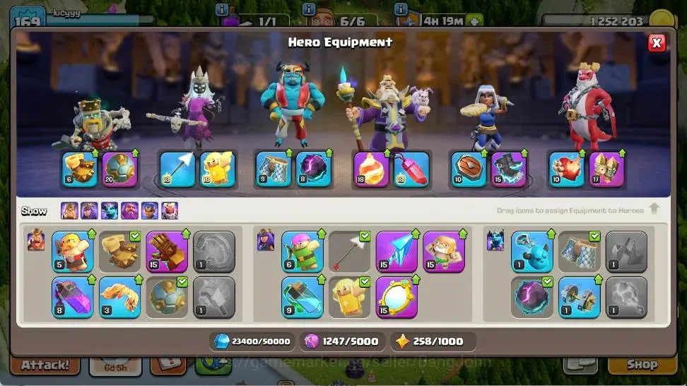 Clash of Clans Accounts Global |TH 17-BH 10|LVL 169|BK 58,AQ 69,MP 46,GW 4 image 10