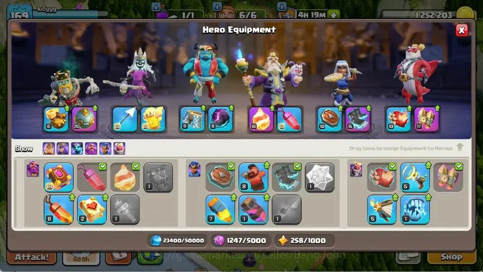 Clash of Clans Accounts Global |TH 17-BH 10|LVL 169|BK 58,AQ 69,MP 46,GW 4 image 11