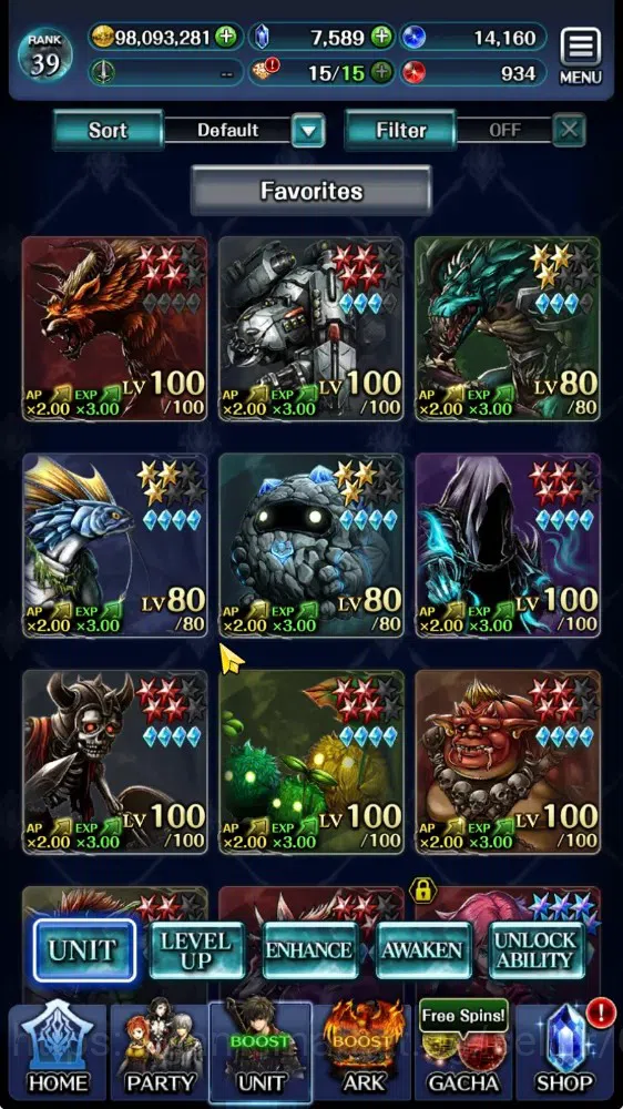 Last Cloudia Accounts GLOBAL|Rank 39|Top Tier Unit (E.Lelouch,Kallen,Suz image 1