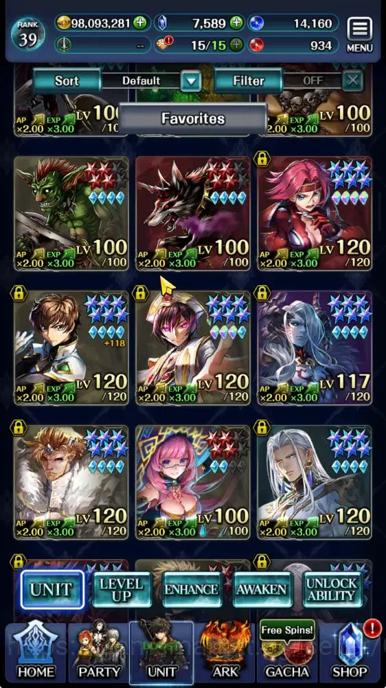Last Cloudia Accounts GLOBAL|Rank 39|Top Tier Unit (E.Lelouch,Kallen,Suz image 2
