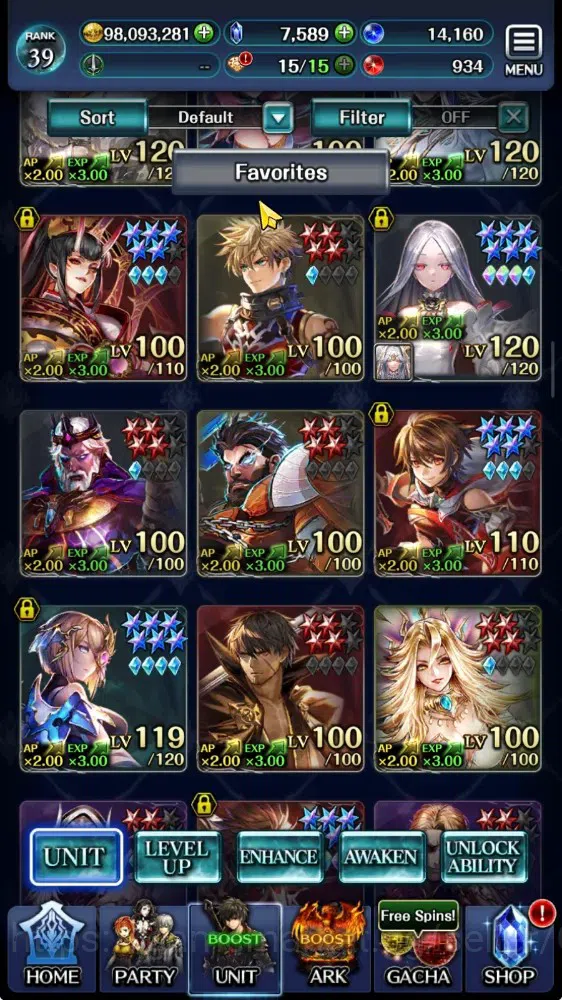 Last Cloudia Accounts GLOBAL|Rank 39|Top Tier Unit (E.Lelouch,Kallen,Suz image 3