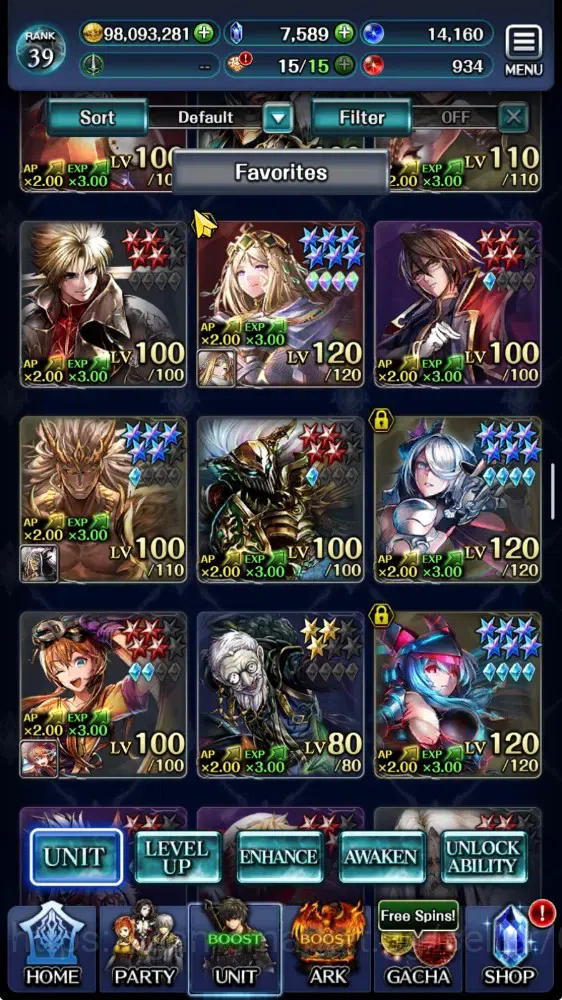Last Cloudia Accounts GLOBAL|Rank 39|Top Tier Unit (E.Lelouch,Kallen,Suz image 5