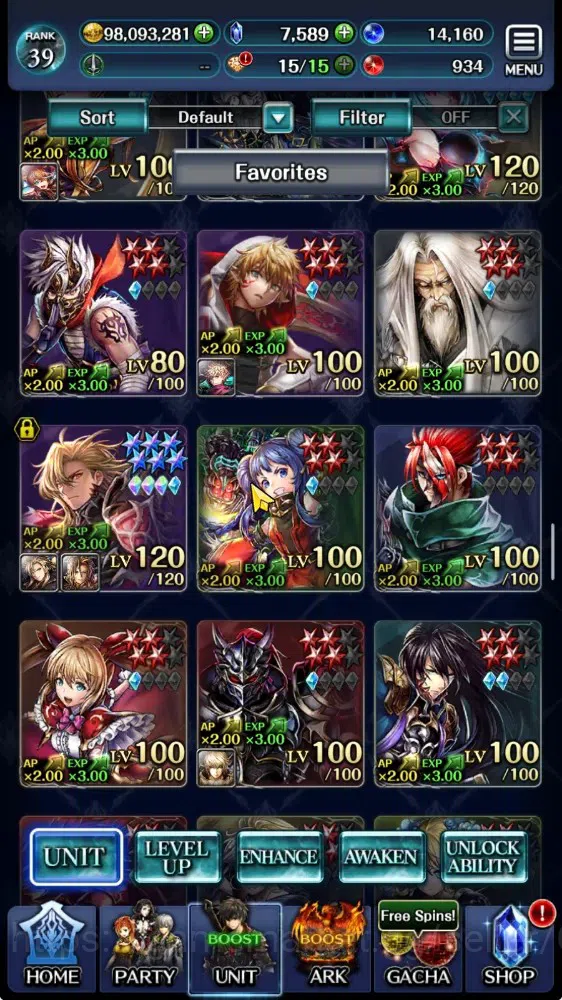 Last Cloudia Accounts GLOBAL|Rank 39|Top Tier Unit (E.Lelouch,Kallen,Suz image 6