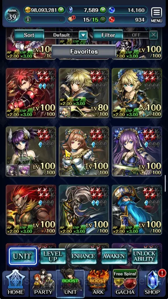 Last Cloudia Accounts GLOBAL|Rank 39|Top Tier Unit (E.Lelouch,Kallen,Suz image 7