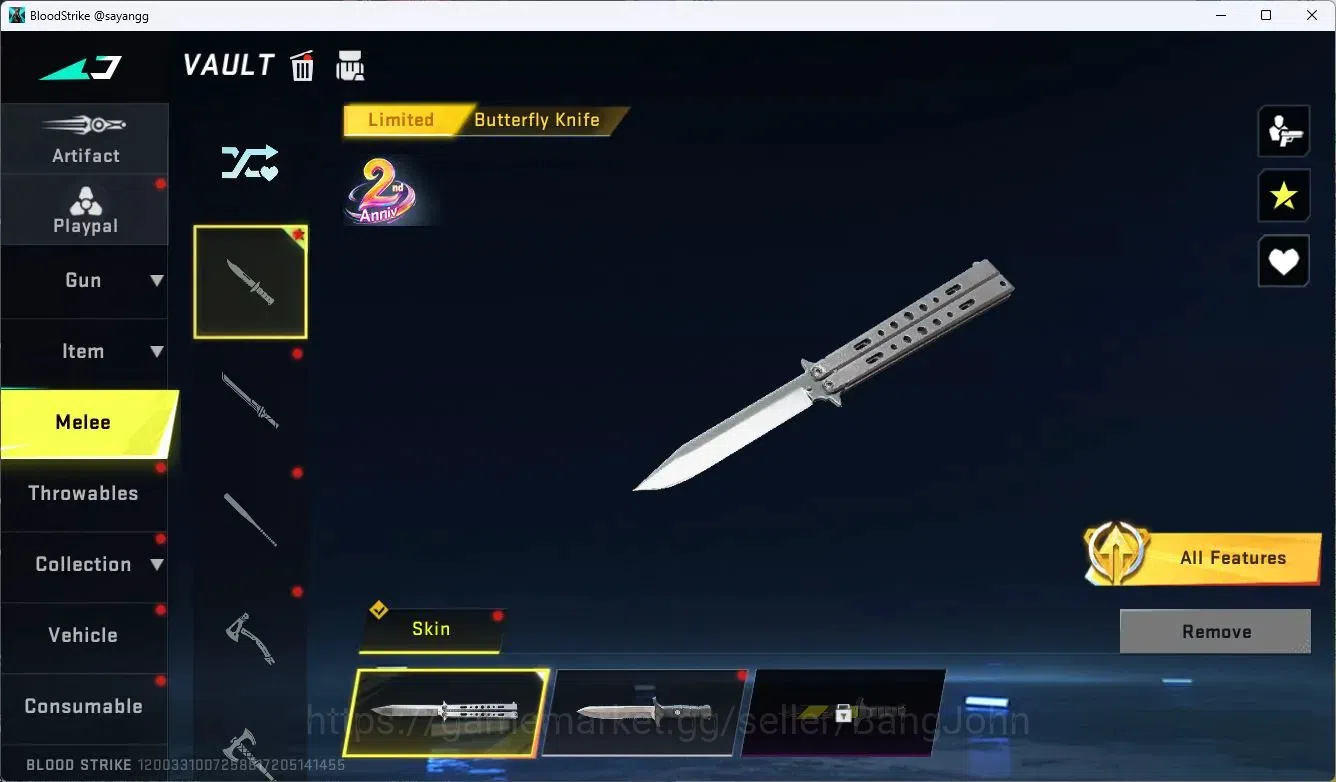 Blood Strike Accounts ASIA | 2 Collab Skins | 3 Limited Skins | 9 Legend image 15