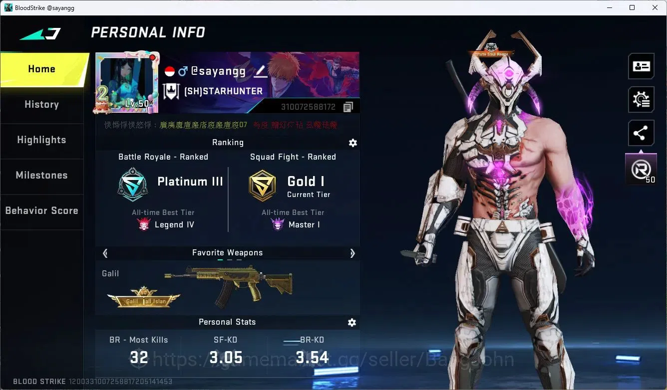 Blood Strike Accounts ASIA | 2 Collab Skins | 3 Limited Skins | 9 Legend image 2