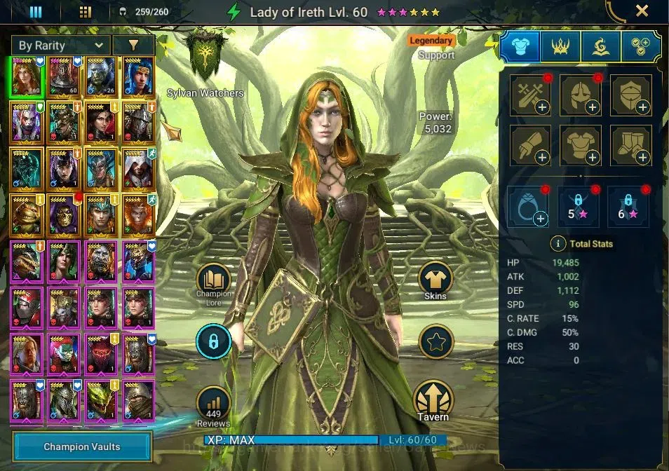 Raid: Shadow Legends Accounts Lv 18|390K Power|16 Legend (Lady of Ireth,Scyl, Ni image 2