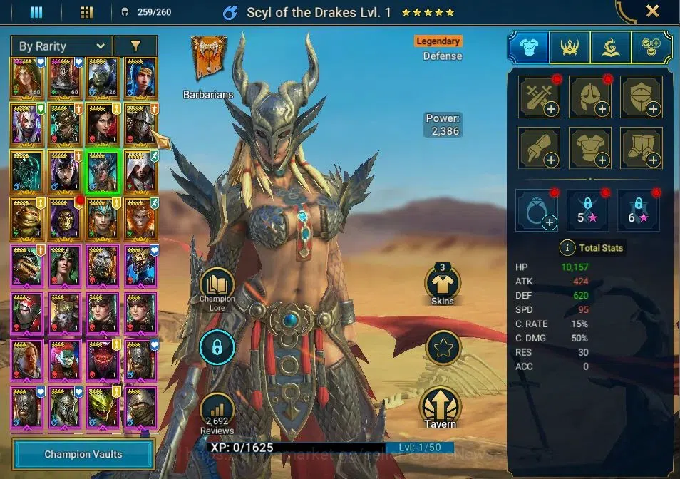 Raid: Shadow Legends Accounts Lv 18|390K Power|16 Legend (Lady of Ireth,Scyl, Ni image 5