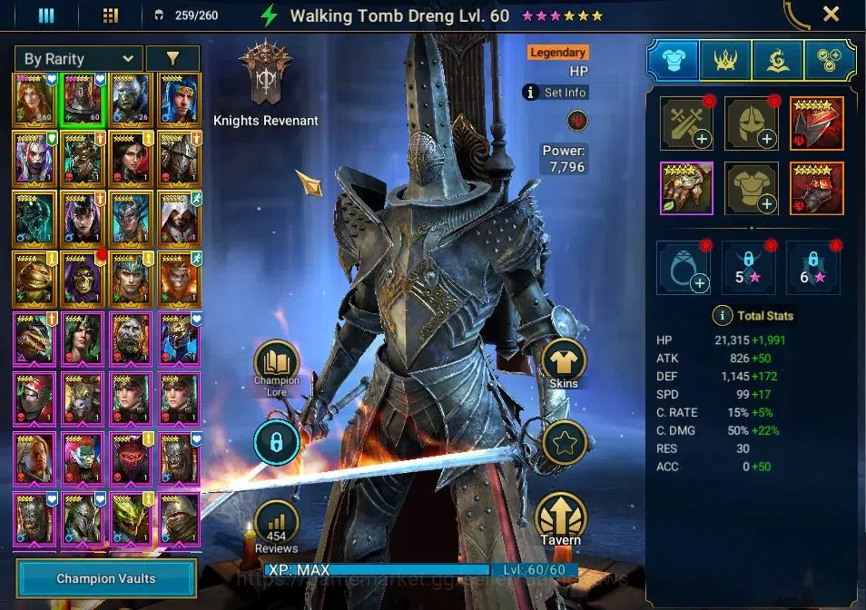 Raid: Shadow Legends Accounts Lv 18|390K Power|16 Legend (Lady of Ireth,Scyl, Ni image 8