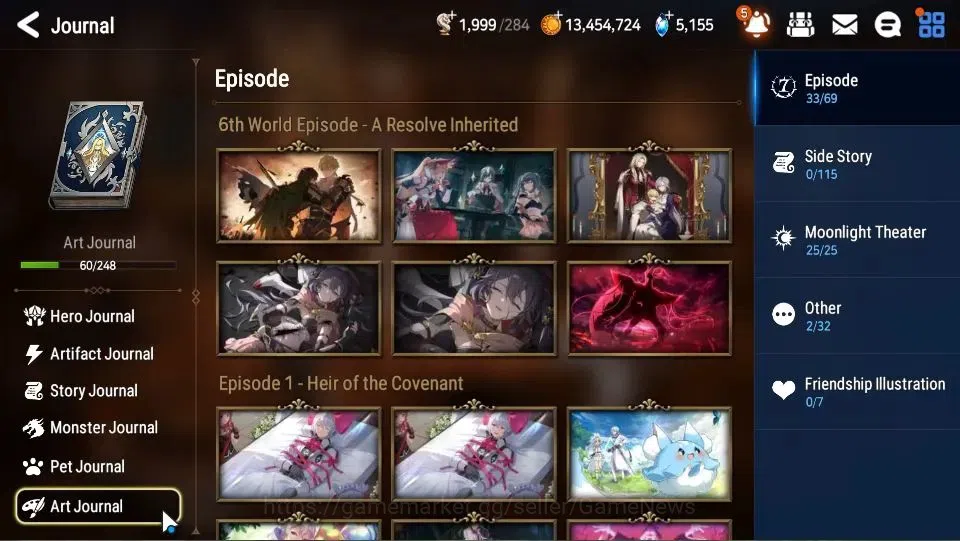 Epic Seven Accounts GLOBAL Unverif|New Era|14 ML(BArunka,LOTScales,NM image 20