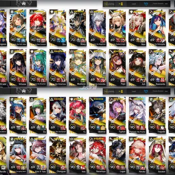 Arknights Accounts High-End ARKNIGHTS GLOBAL LV.120 , FULL LIMITED 29/29 , 113*6 , 385 (94.7%) T.O , 210 OUTFITS , FULL