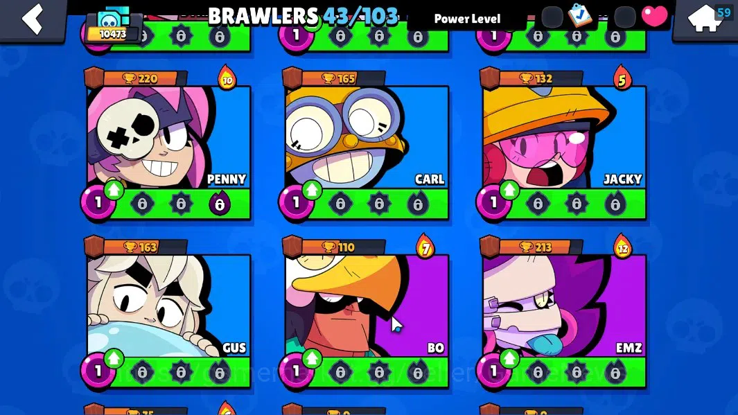 Brawl Stars Accounts 10473 Trophy|43 Brawler 7 Max Lvl|4k Bling|2 Legen image 10