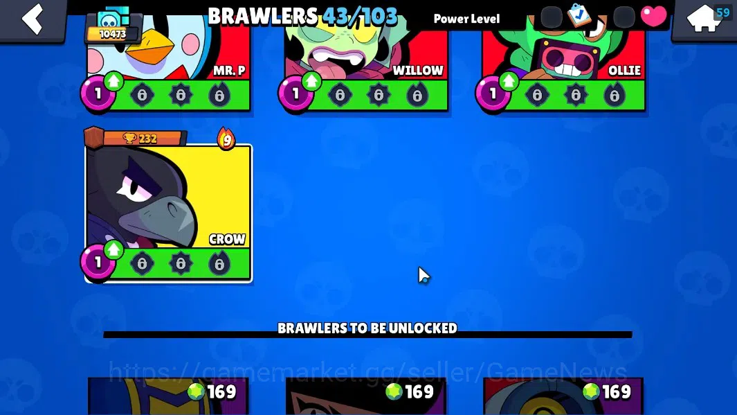 Brawl Stars Accounts 10473 Trophy|43 Brawler 7 Max Lvl|4k Bling|2 Legen image 14