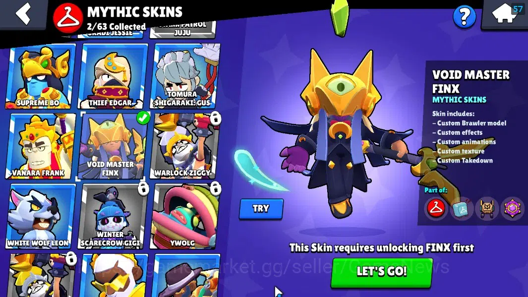 Brawl Stars Accounts 10473 Trophy|43 Brawler 7 Max Lvl|4k Bling|2 Legen image 18