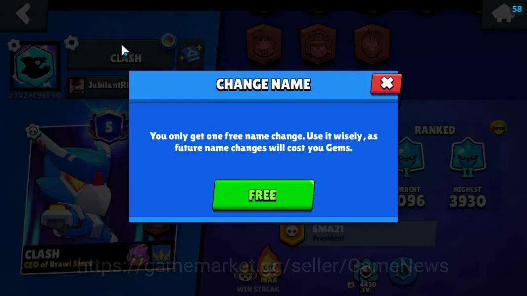 Brawl Stars Accounts 10473 Trophy|43 Brawler 7 Max Lvl|4k Bling|2 Legen image 4