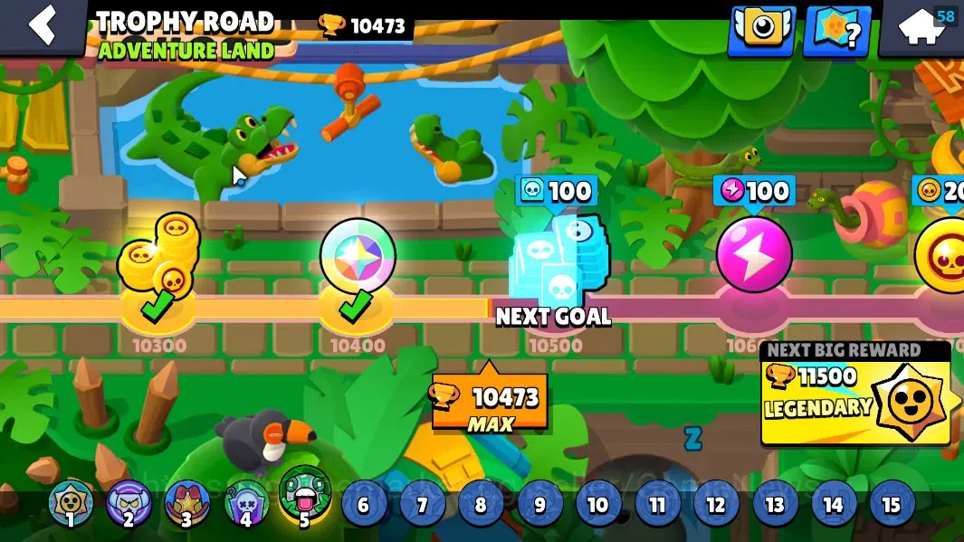 Brawl Stars Accounts 10473 Trophy|43 Brawler 7 Max Lvl|4k Bling|2 Legen image 5