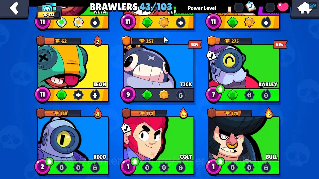 Brawl Stars Accounts 10473 Trophy|43 Brawler 7 Max Lvl|4k Bling|2 Legen image 8