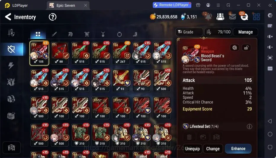 Epic Seven Accounts Global Unverif|5ML (Belian, S.E. Celine, Ruele, M. image 10