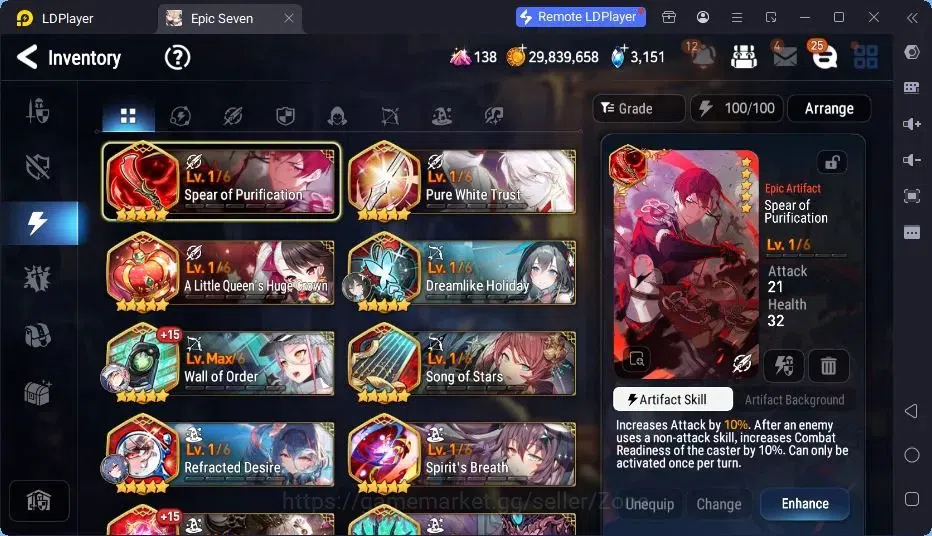 Epic Seven Accounts Global Unverif|5ML (Belian, S.E. Celine, Ruele, M. image 11
