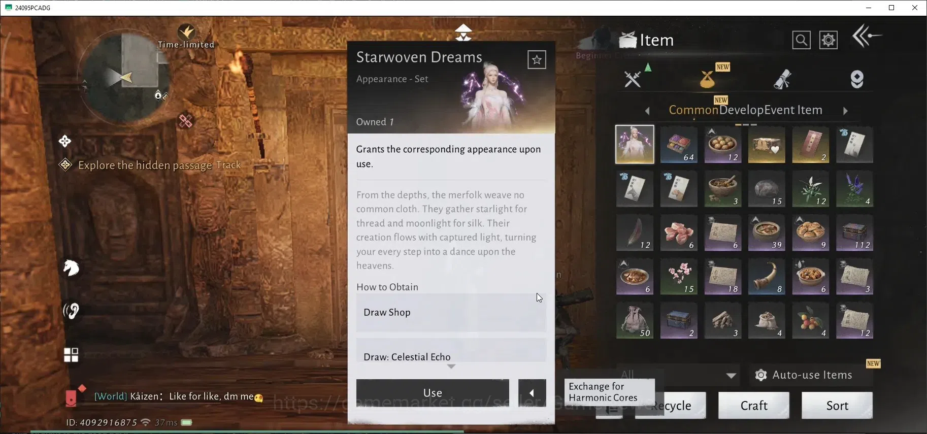Where Winds Meet Accounts GLOBAL|Lv 18|Starwoven Dreams|4391 GS|Lone March Set|Anthem of Ages,Spring's Grasp,Golden Oath 1