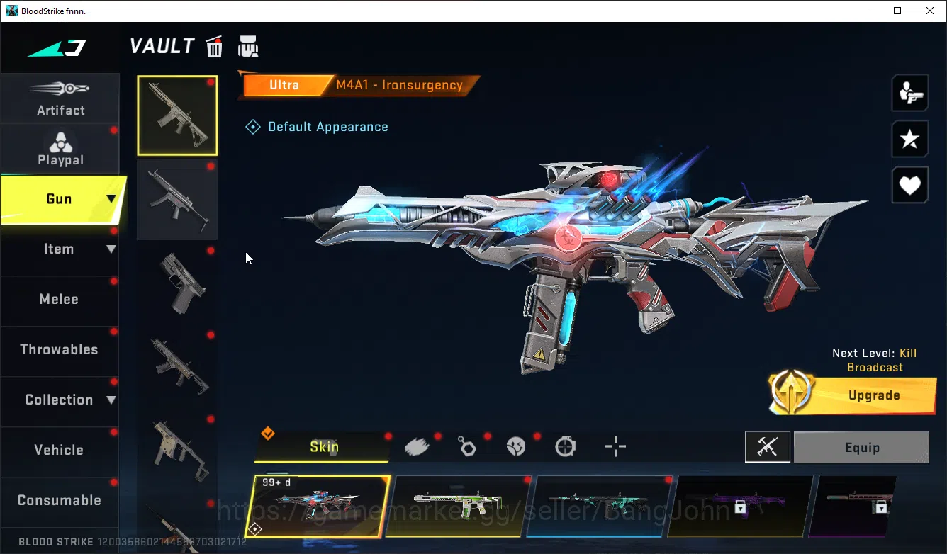 Blood Strike Accounts ASIA | ULTRA JET, ULTRA VOLT, ULTRA ZERO, ultra m4 image 5