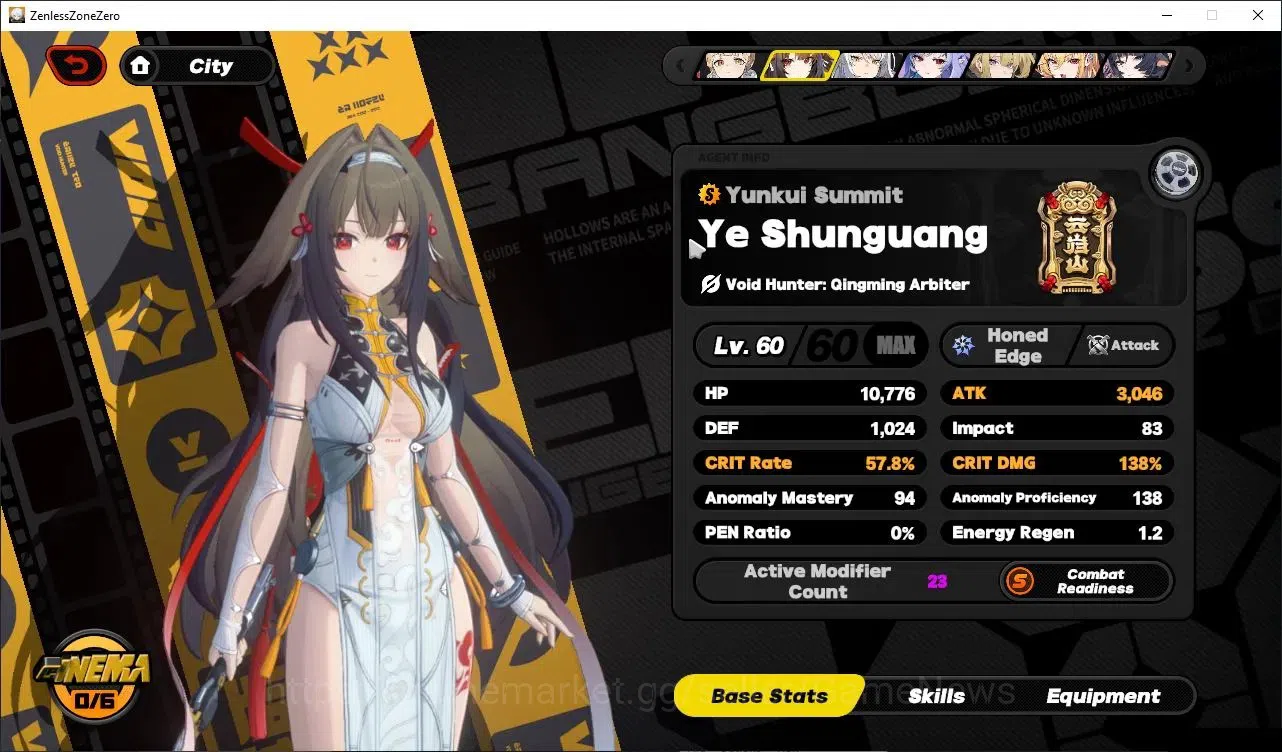 Zenless Zone Zero Accounts End-Game ASIA|IK 60|Free GI ENDGAME|4K Chrom|12 LMT 10
