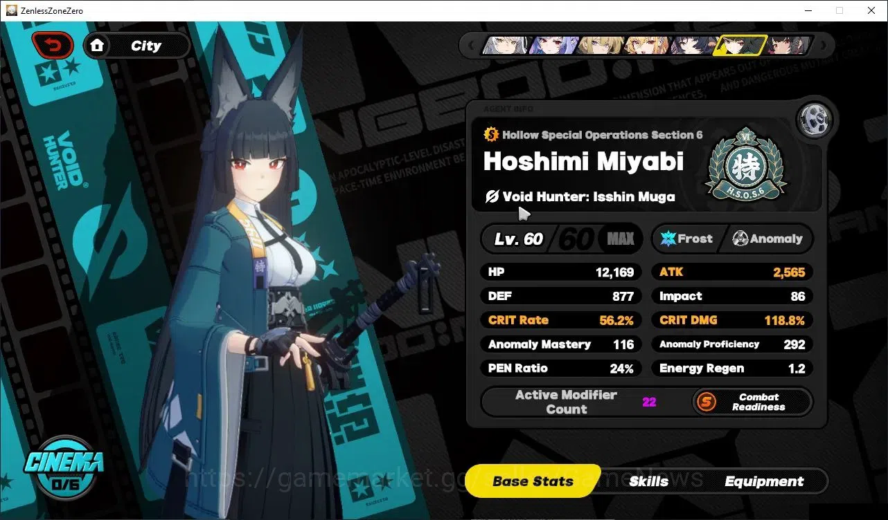 Zenless Zone Zero Accounts End-Game ASIA|IK 60|Free GI ENDGAME|4K Chrom|12 LMT 12