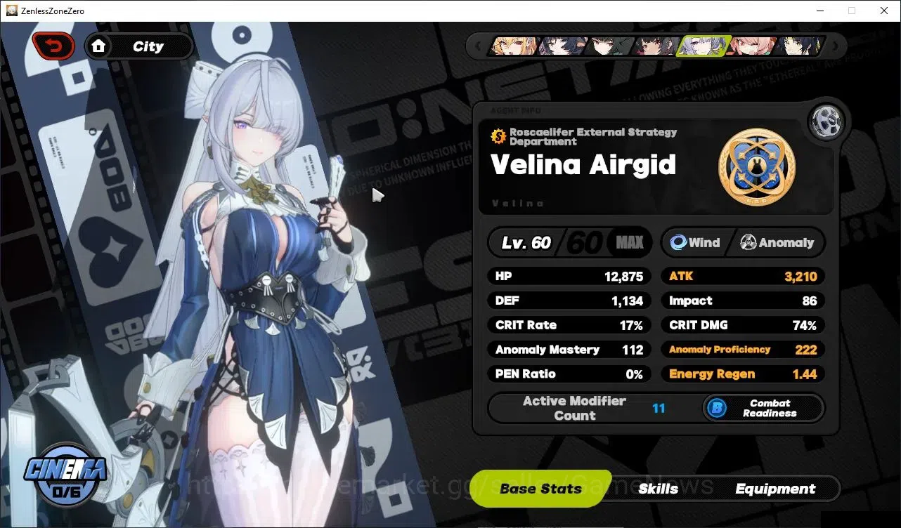 Zenless Zone Zero Accounts End-Game ASIA|IK 60|Free GI ENDGAME|4K Chrom|12 LMT 14