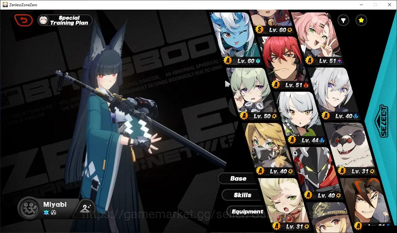 Zenless Zone Zero Accounts End-Game ASIA|IK 60|Free GI ENDGAME|4K Chrom|12 LMT 7