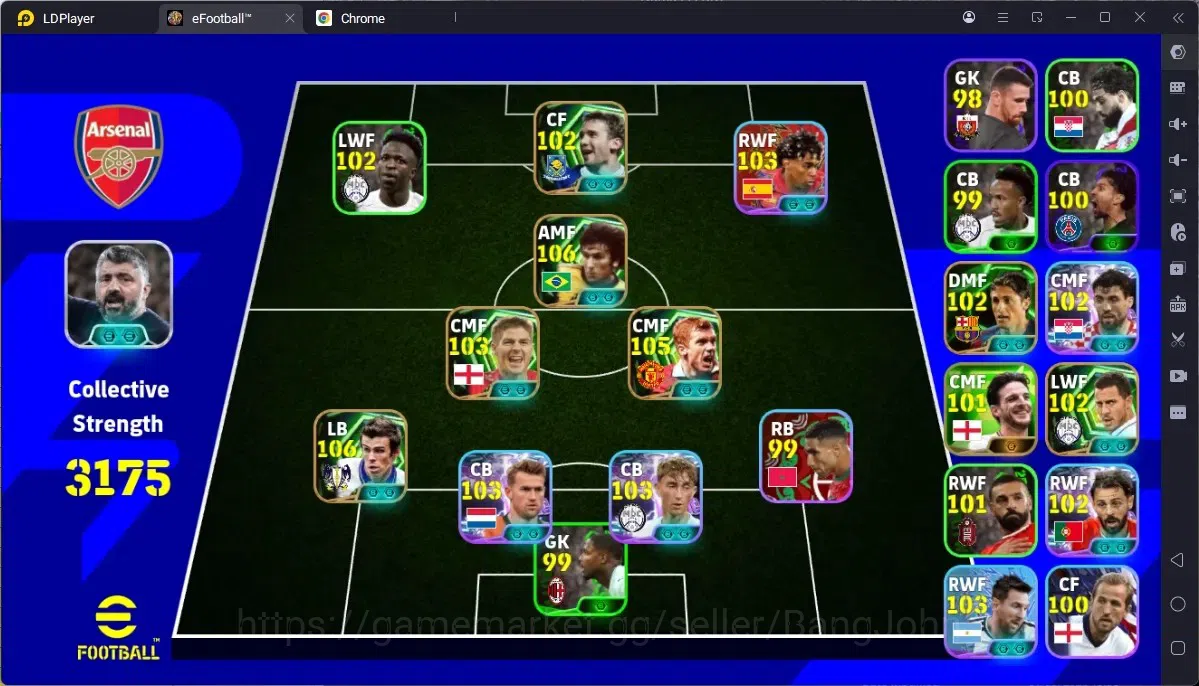 eFootball Accounts Legends & Iconic Players Mobile|PW 3175|Epic Zico,Scholes,Bale,Gerrard,Shevchenko,Hazard,Edmilson|SHW De 1