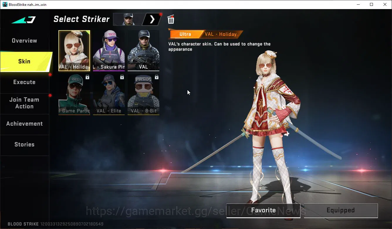 Blood Strike Accounts Mid-Tier ASIA|1 MELE Zenpakuto|15 ULTRA[Katya,Hank,Glock,Vector,INP9,Etc]|Collab Bleach 10