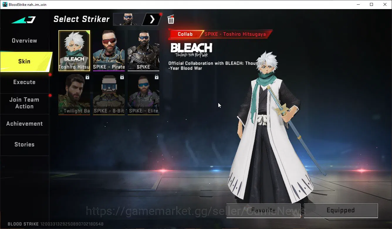 Blood Strike Accounts Mid-Tier ASIA|1 MELE Zenpakuto|15 ULTRA[Katya,Hank,Glock,Vector,INP9,Etc]|Collab Bleach 3
