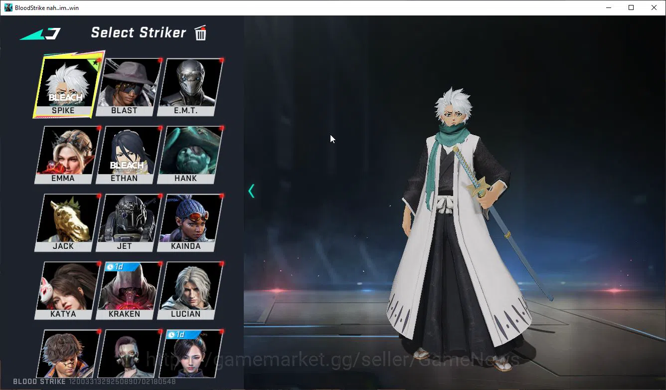 Blood Strike Accounts Mid-Tier ASIA|1 MELE Zenpakuto|15 ULTRA[Katya,Hank,Glock,Vector,INP9,Etc]|Collab Bleach 4