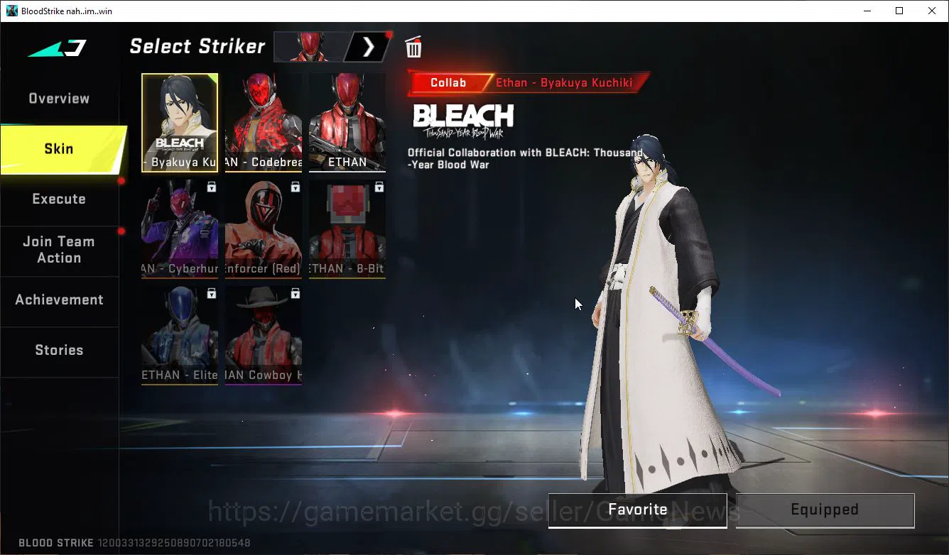 Blood Strike Accounts Mid-Tier ASIA|1 MELE Zenpakuto|15 ULTRA[Katya,Hank,Glock,Vector,INP9,Etc]|Collab Bleach 7