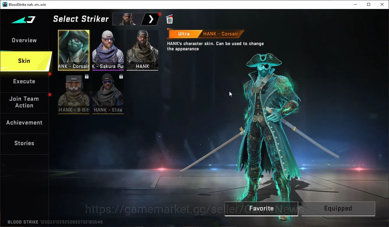 Blood Strike Accounts Mid-Tier ASIA|1 MELE Zenpakuto|15 ULTRA[Katya,Hank,Glock,Vector,INP9,Etc]|Collab Bleach 8