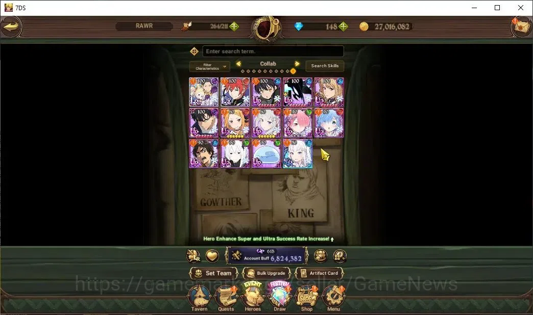 The Seven Deadly Sins: Grand Cross Accounts ASIA|6M CC|9 LS,148 Dm|7 LR+14 UR+Manny Collabs|Lu image 4