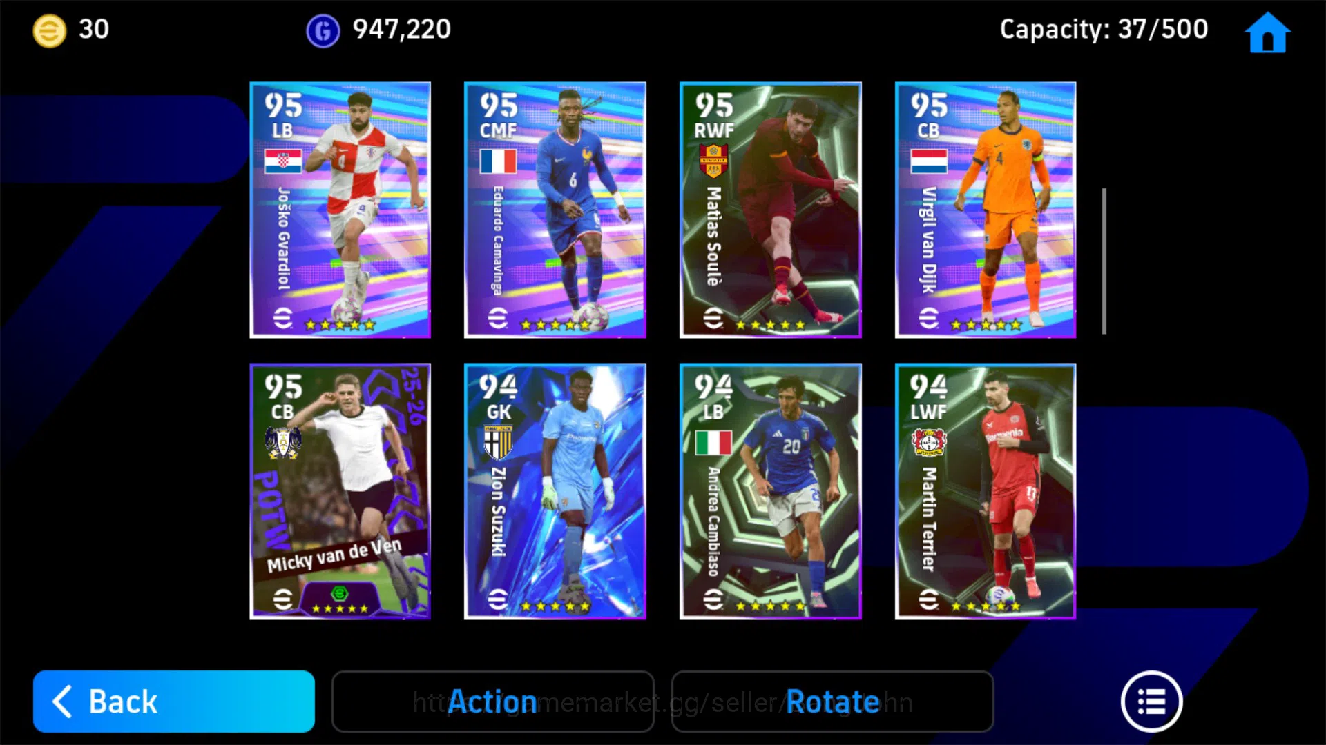 eFootball Accounts Android Power 3125 | Omar Marmoush Show Time | Cla image 5