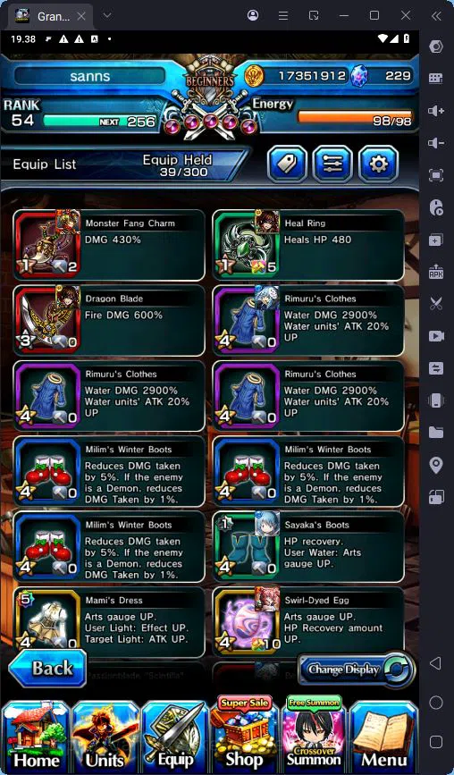 Grand Summoners Accounts GLOBAL|Ascend 6|Rank 54|Sayaka Miki |Madoka Kaname image 3