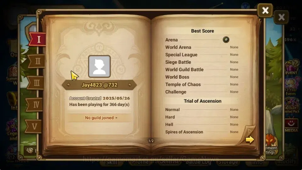 Summoners War: Sky Arena Accounts Starter ASIA|Lv 26|Ready Gacha|103 12 YSC + 160 11 YSC + 3 LAAS + 5 LS + 4 LDS + 121 MS |1 3