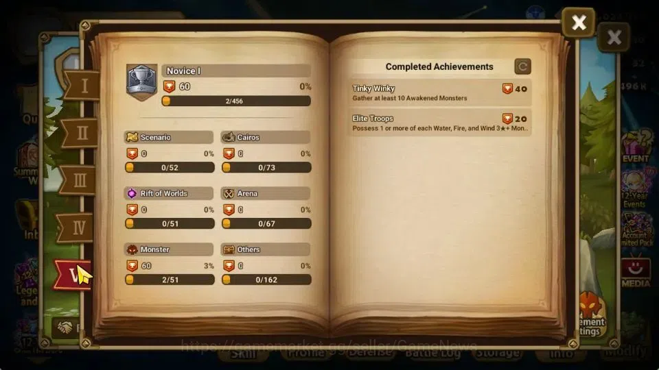 Summoners War: Sky Arena Accounts Starter ASIA|Lv 26|Ready Gacha|103 12 YSC + 160 11 YSC + 3 LAAS + 5 LS + 4 LDS + 121 MS |1 7