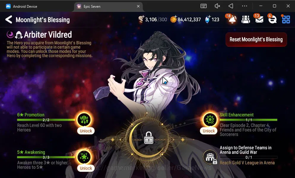 Epic Seven Accounts GLOBAL UNVERIF|9 ML(ConQ Lilias,LH Cermia,Har Sett image 11