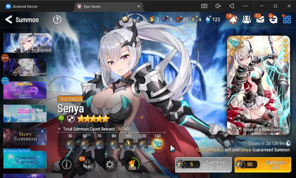 Epic Seven Accounts GLOBAL UNVERIF|9 ML(ConQ Lilias,LH Cermia,Har Sett image 14