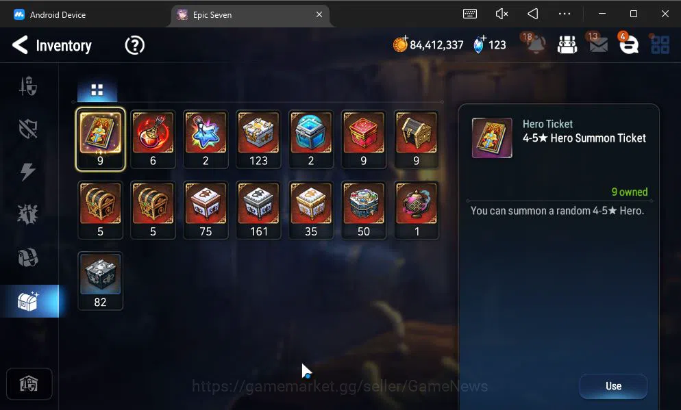 Epic Seven Accounts GLOBAL UNVERIF|9 ML(ConQ Lilias,LH Cermia,Har Sett image 5