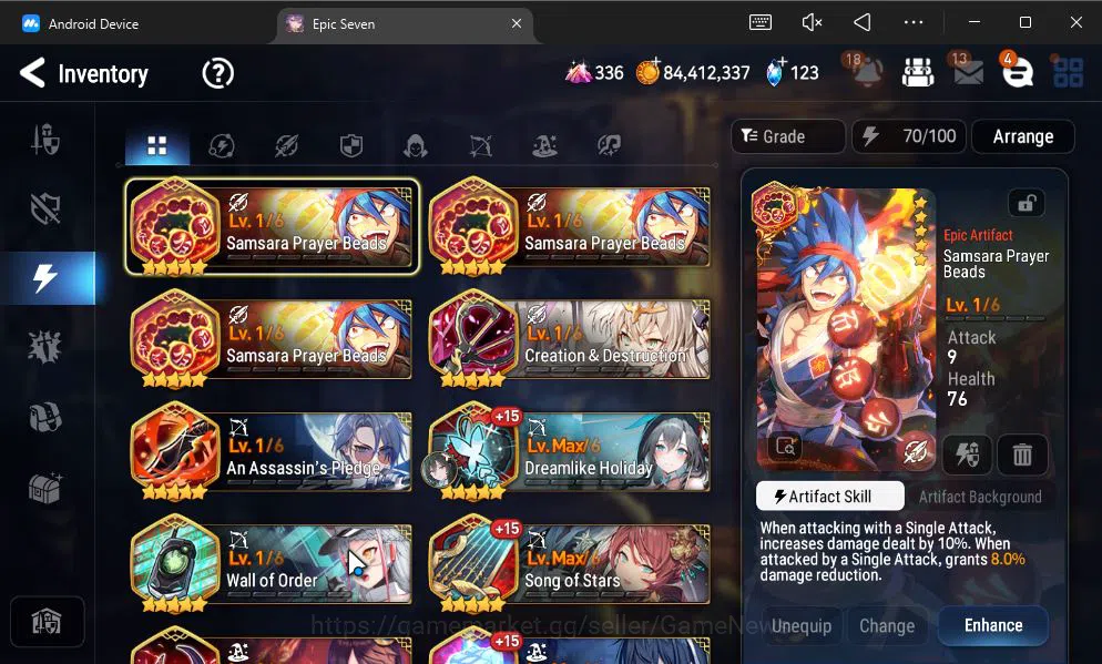 Epic Seven Accounts GLOBAL UNVERIF|9 ML(ConQ Lilias,LH Cermia,Har Sett image 8
