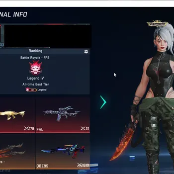 Blood Strike Accounts Others ASIA | 1 EVO: FAL-Evolved Draco | 1 AOT: KAG-6 Beast Titan | 1 Limited Gun | 8 Ultra Guns | 7