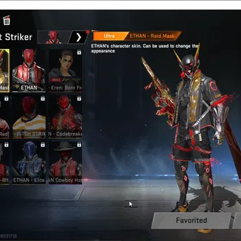 Blood Strike Accounts Starter ASIA | 1 Eternal: AUG-Empyrean | 1 Ultra: Ethan-Raid Mask(Striker) | 1 Legendary: M4A1-Venom