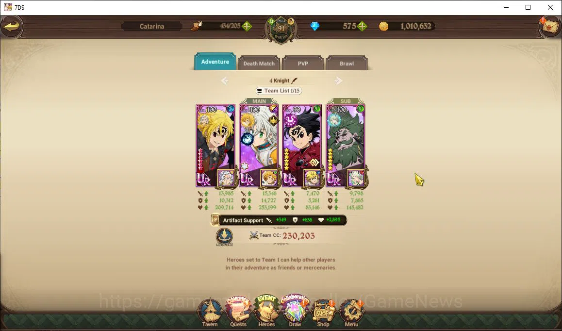 The Seven Deadly Sins: Grand Cross Accounts Global|5M CC|575 Dm|5LR+12 UR+Collab FF+Re|EZ PVP| image 13