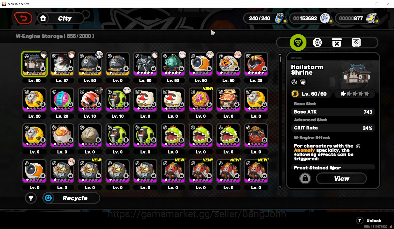 Zenless Zone Zero Accounts ASIA | Lvl 54 | Ye shunguang sign, Miyabi sign, Yi image 5