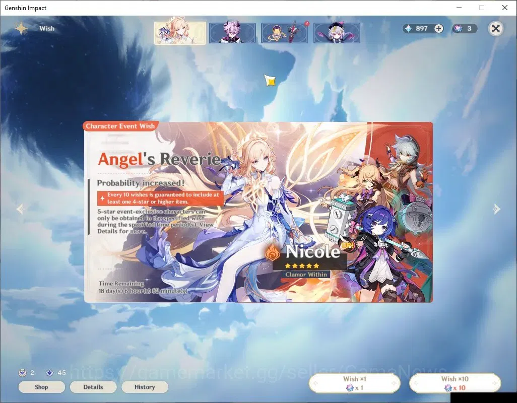 Genshin Impact Accounts Asia |5(*5Char Limited)|AR 50|Columbina,Neuvilette image 8