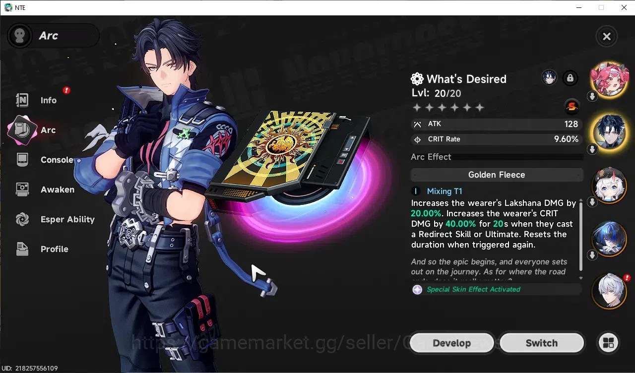 Neverness to Everness Accounts GLOBAL ASIA|HL 10|TL 2|4 SSR 2 Limit (Nanally+Outfit,Chaos+Sign),DaffodhilA1,Sakiri|2 SSR 3